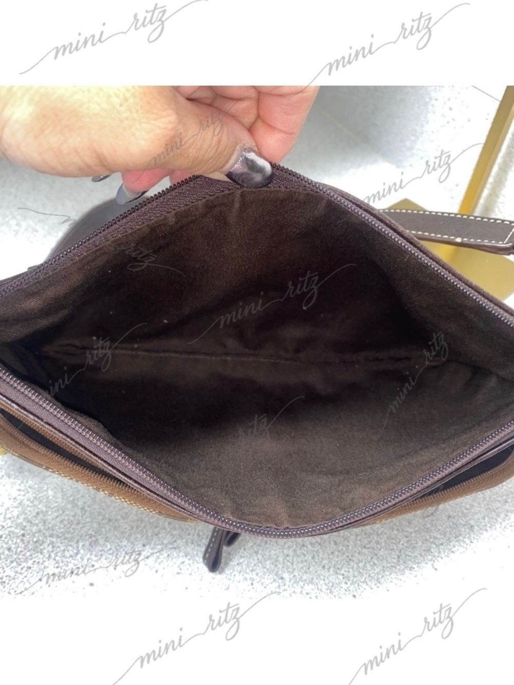 Coach Vintage Signature 2-Way Belt Khaki Bag GUC - Picture 6 of 16